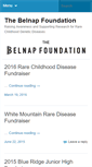 Mobile Screenshot of belnapfoundation.org